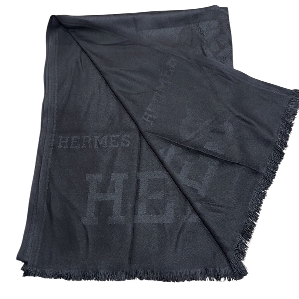 🆕🔥Hermes Style Luxurious ~H~Black Scarf 🧣